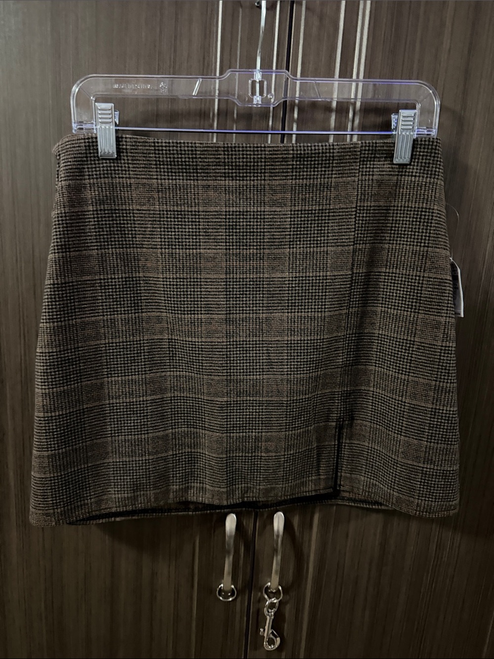Old Navy Brown Plaid Mini Skirt